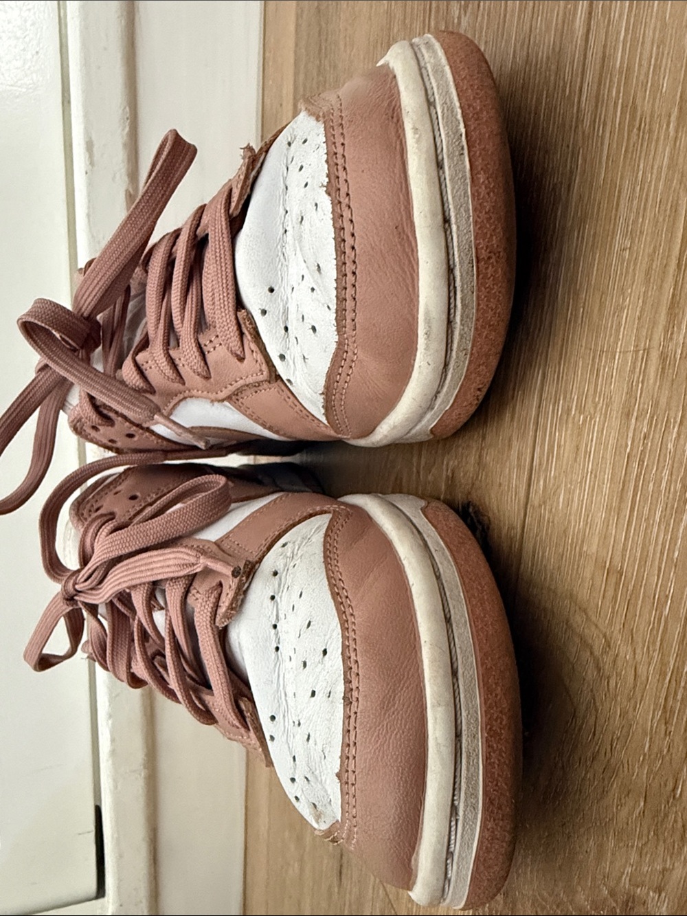 Nike Women’s Rose Pink Panda Dunks - Low-Top Sneakers - Picture 4 of 7